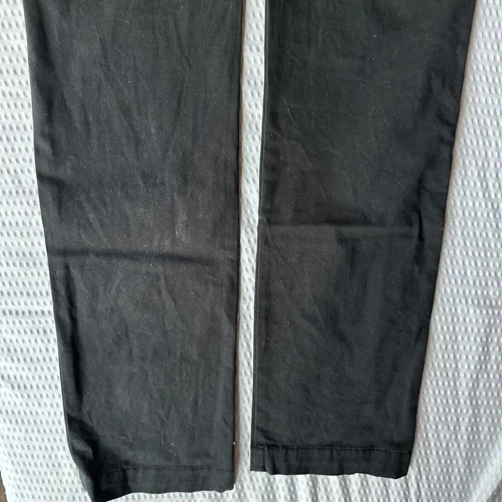 Mens All Saints Pipe Chino Trousers Size 30 Black